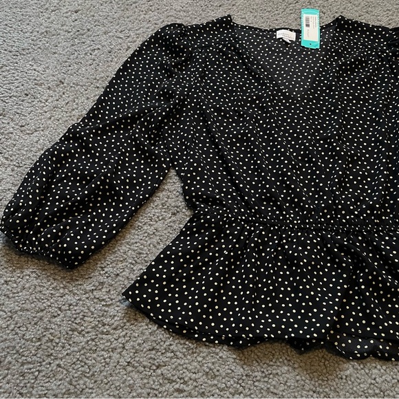 NWT Polka Dot Blouse by Madison & Berkeley | Size Medium - Picture 6 of 7